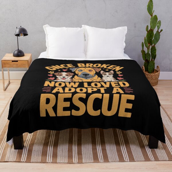 Item preview, Rescue Dog Once Broken Now Loved Adopt A Rescue  designed and sold by RuthGAArt.