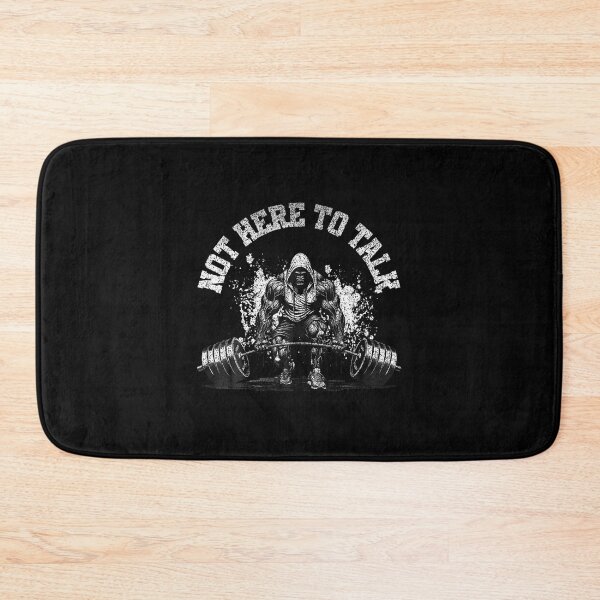 Item preview, Not Here To Talk Gorilla Weightlifting Gym Workout Mode designed and sold by TamaraIrma.