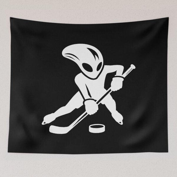 Item preview, Alien Ice Hockey Player Cool Cartoon designed and sold by CeciliaMay1.