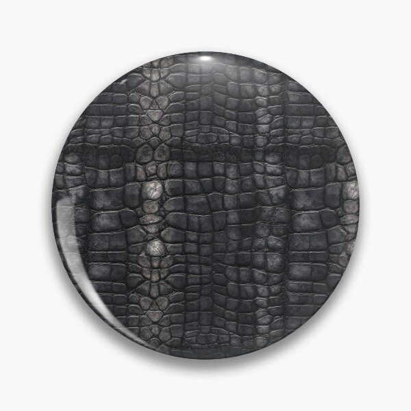 Item preview, Chic Dark-Hued Crocodile Skin Texture For Jungle Theme Fan designed and sold by RoyalStarsPatts.