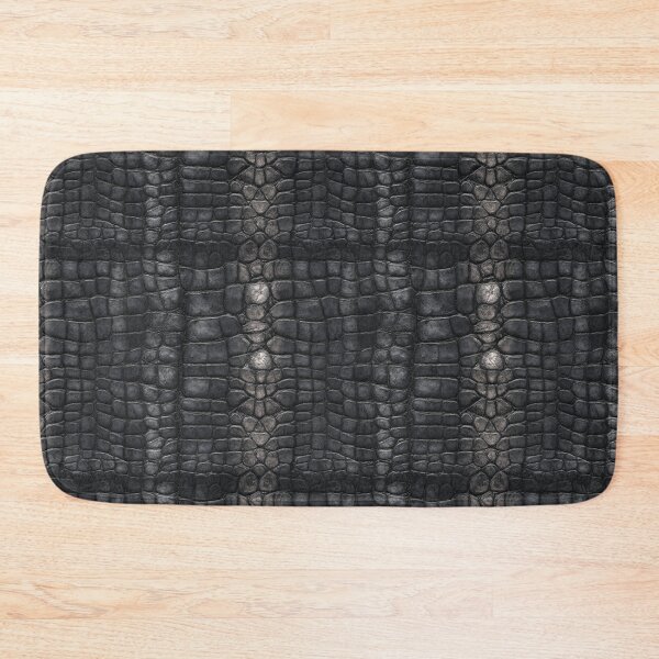 Item preview, Chic Dark-Hued Crocodile Skin Texture For Jungle Theme Fan designed and sold by RoyalStarsPatts.
