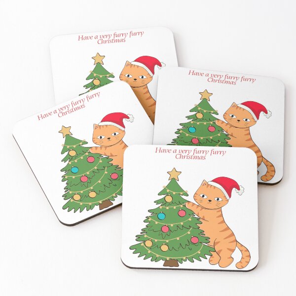 Item preview, Have a Very Furry Furry Christmas. designed and sold by Dinasshop.