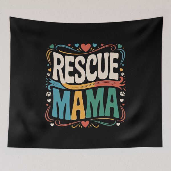 Item preview, Rescue Mama, Adopt Animal Rescue Shelter Save Pet  designed and sold by RsFilsingerArt.