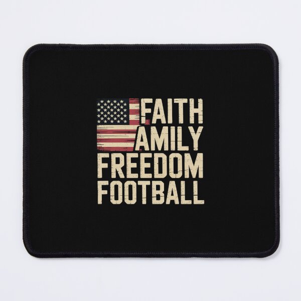 Item preview, Faith Family Freedom Football - American Flag Player designed and sold by andreaswest.