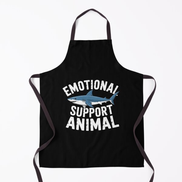 Item preview, Emotional Support Animal Scary Shark Pun Humor Shark designed and sold by andreaswest.