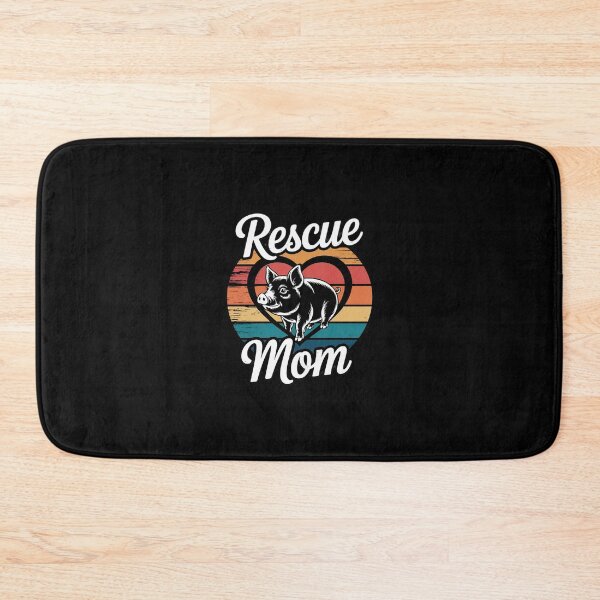 Item preview, Rescue Mom Pig Swine Love Sunset Colors Silhouette Pig  designed and sold by RsFilsingerArt.