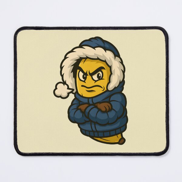 Item preview, Winter Banana – Angry Frozen Cartoon Fruit Character designed and sold by WinkWild.