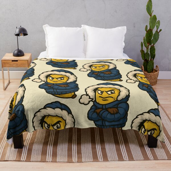 Item preview, Winter Banana – Angry Frozen Cartoon Fruit Character designed and sold by WinkWild.