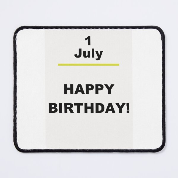 Item preview, Minimalist Happy Birthday Design — July 1 designed and sold by ariksworld.