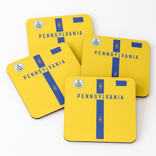 Item preview, Classic Pennsylvania Flag-Style Design with State Seal and Map designed and sold by mashmosh.