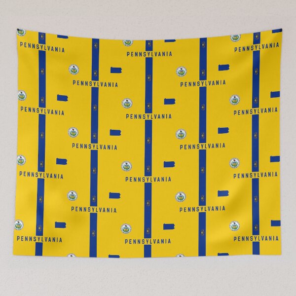 Item preview, Classic Pennsylvania Flag-Style Design with State Seal and Map designed and sold by mashmosh.