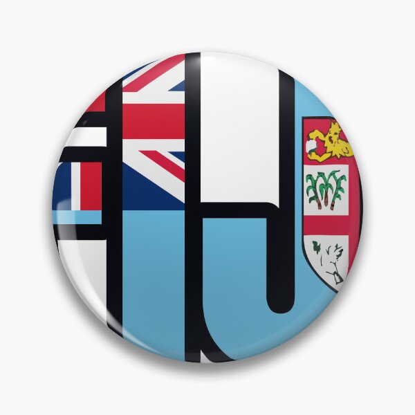 Item preview, Fiji Flag Letters And Hearts designed and sold by TheIconSmith.