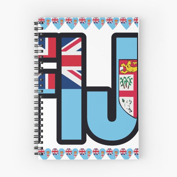 Item preview, Fiji Flag Letters And Hearts designed and sold by TheIconSmith.