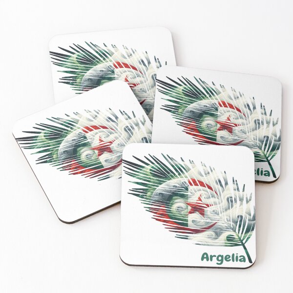 Item preview, Abstract Algeria Flag – Feather Design designed and sold by ArteJorge48.
