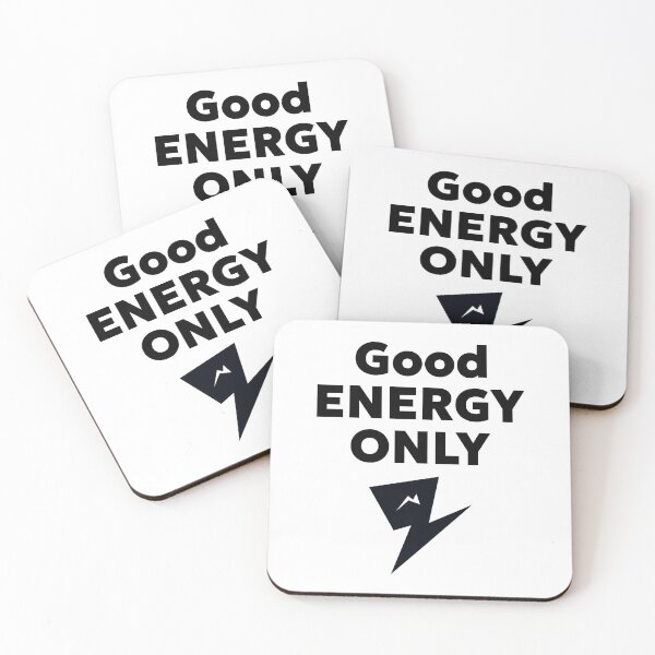 Item preview, Good Energy Only Positive Vibes Text Art designed and sold by Combat Skies.