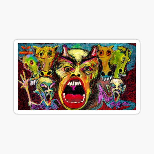 Minor Matter Music Video Still by iServalan Book of Immersion Sticker