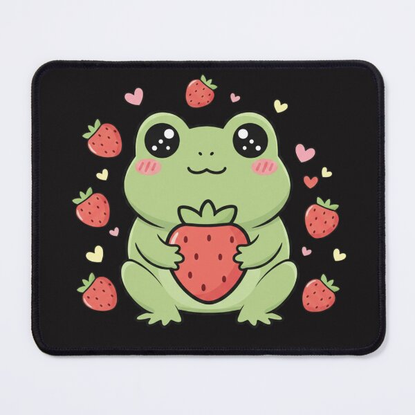 Item preview, Strawberry Mr. Frog – Cute Kawaii mr Frog Fruit T-Shirt designed and sold by harinshop ⭐⭐⭐⭐⭐.