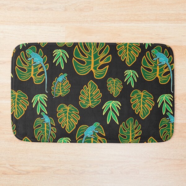 Item preview, Tropical leaves and lizards designed and sold by Innet.