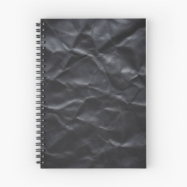 Item preview, Crumpled Black Paper Texture with White Border Contrast designed and sold by SplashTastic.