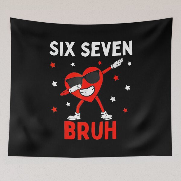 Item preview, 67 Meme 6 7 Heart Dabbing Six Seven Bruh Funny Boys Kids designed and sold by facegm.
