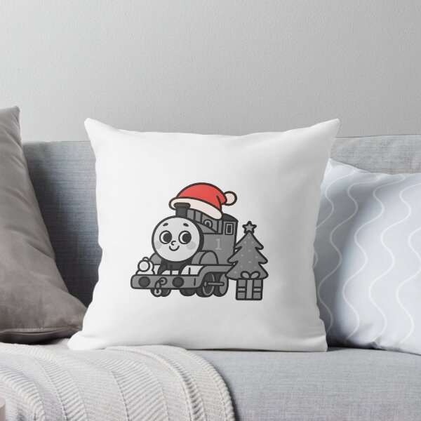 Item preview, black white of cute train cartoon illustration merry christmas  designed and sold by sabartgunpla.