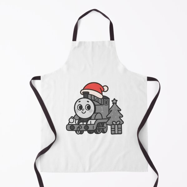 Item preview, black white of cute train cartoon illustration merry christmas designed and sold by sabartgunpla.