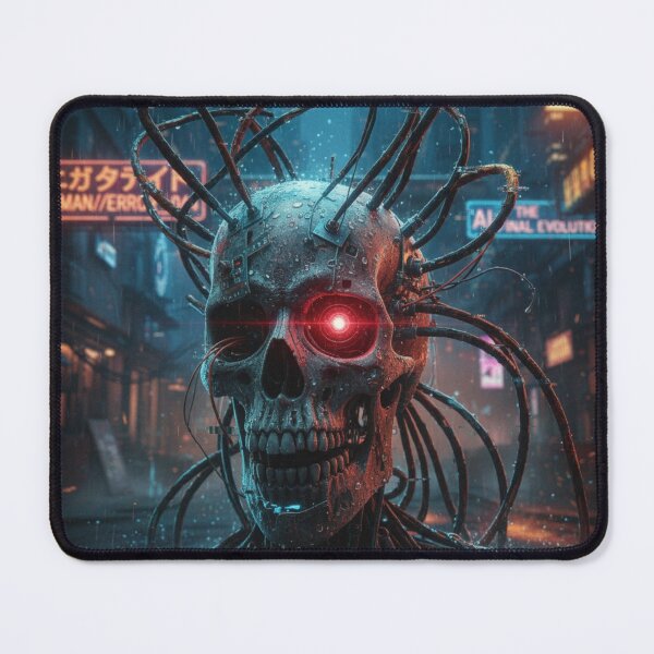 Item preview, Cybernetic Skull: The Final Evolution - Neon Dystopia designed and sold by BlissHalo.