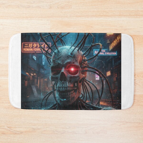 Item preview, Cybernetic Skull: The Final Evolution - Neon Dystopia designed and sold by BlissHalo.