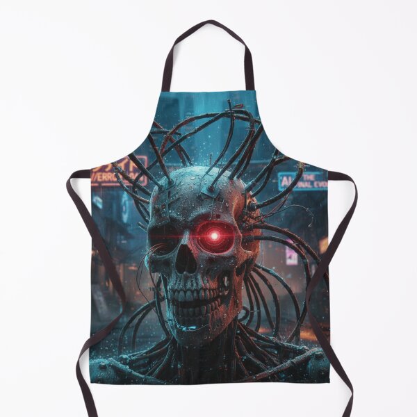 Item preview, Cybernetic Skull: The Final Evolution - Neon Dystopia designed and sold by BlissHalo.