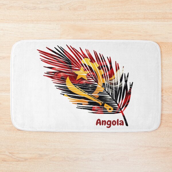 Item preview, Abstract Angola Flag – Feather Design designed and sold by ArteJorge48.