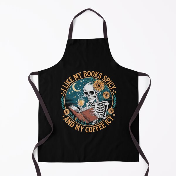 Item preview, I Like My Books Spicy & My Coffee Icy Skeleton Read Book designed and sold by AquaKiev.