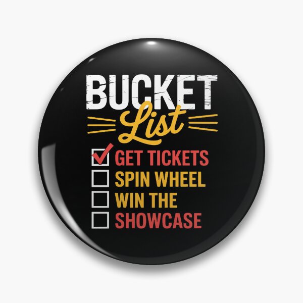 Item preview, Bucket List Get Tickets Spin The Wheel Win Game Show Gift designed and sold by andreaswest.