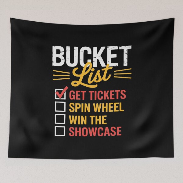 Item preview, Bucket List Get Tickets Spin The Wheel Win Game Show Gift designed and sold by andreaswest.