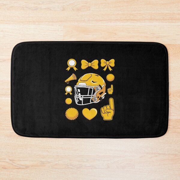 Item preview, Cheer Football Coquette Bow Game Day Cheerleader Yellow designed and sold by andreaswest.