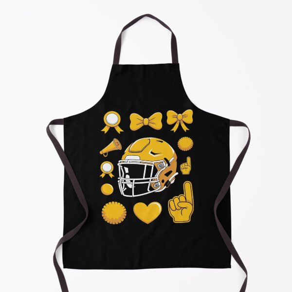 Item preview, Cheer Football Coquette Bow Game Day Cheerleader Yellow designed and sold by andreaswest.