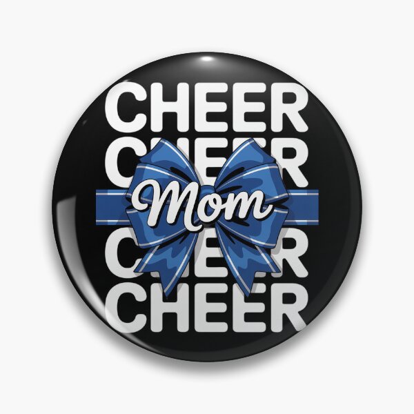 Item preview, Cheer Mom Blue Bow Cheerleader Competition Game Day designed and sold by andreaswest.