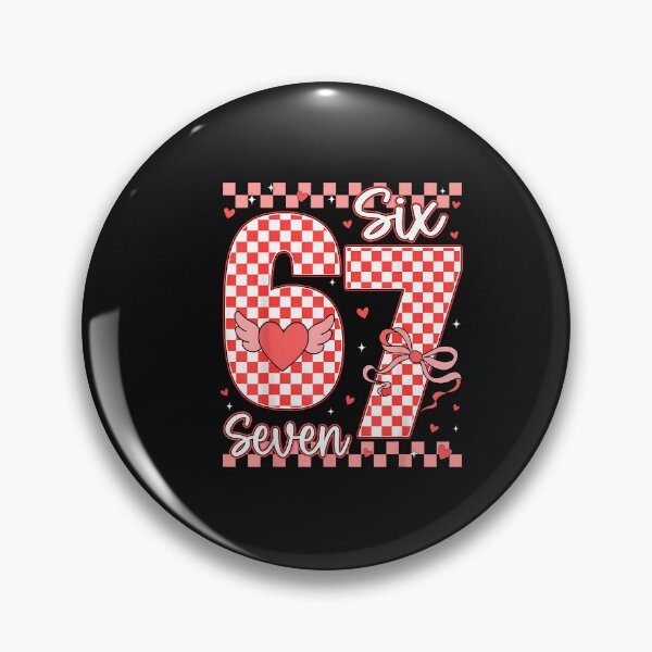 Item preview, Funny 67 Meme Six Seven 6 7 Valentines Hearts Bow Men Women designed and sold by facegm.