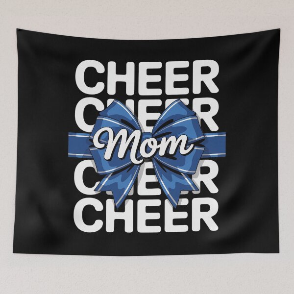 Item preview, Cheer Mom Blue Bow Cheerleader Competition Game Day designed and sold by andreaswest.