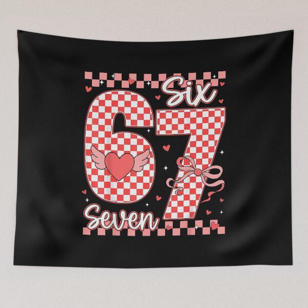 Item preview, Funny 67 Meme Six Seven 6 7 Valentines Hearts Bow Men Women designed and sold by facegm.
