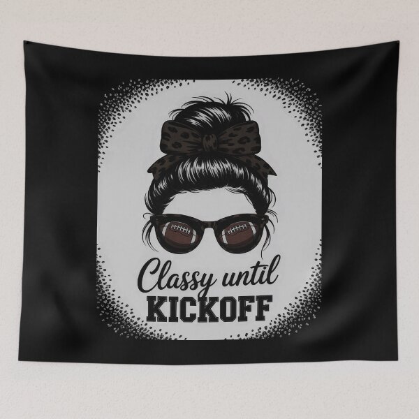 Item preview, Classy Until Kickoff American Football Game Day Women Girls designed and sold by andreaswest.