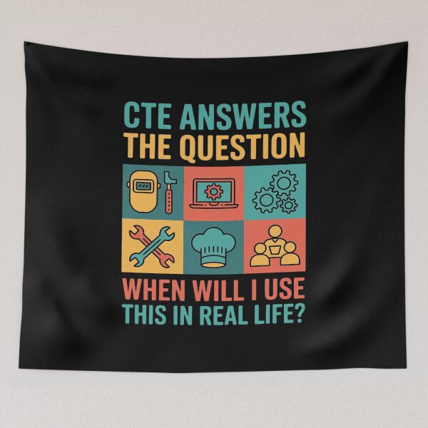Item preview, CTE Teacher CTE Crew When Will I Use This In Real Life designed and sold by andreaswest.