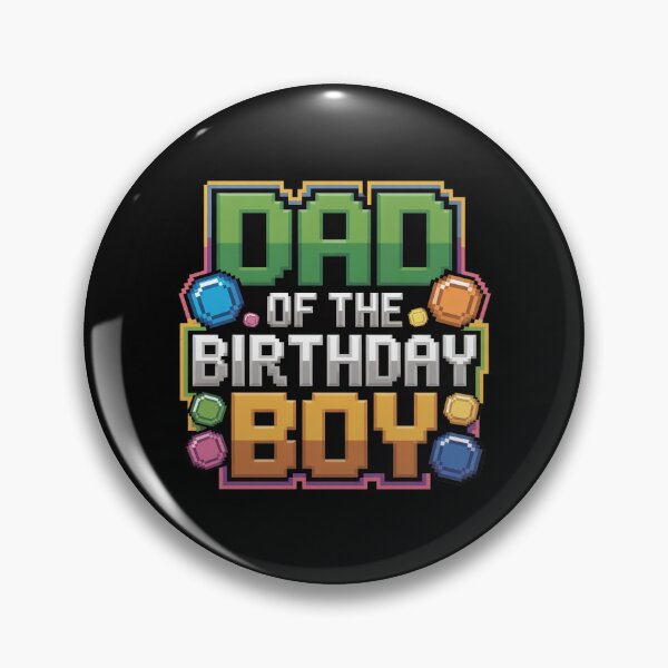 Item preview, Dad Of The Birthday Boy Game Pixel Number Birthday Party designed and sold by andreaswest.