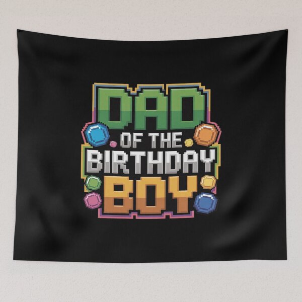 Item preview, Dad Of The Birthday Boy Game Pixel Number Birthday Party designed and sold by andreaswest.
