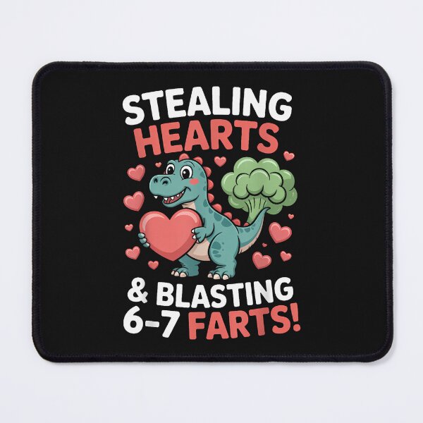 Item preview, 67 Meme Stealing Hearts Dinosaur Valentine'S Day Kids Boys designed and sold by facegm.