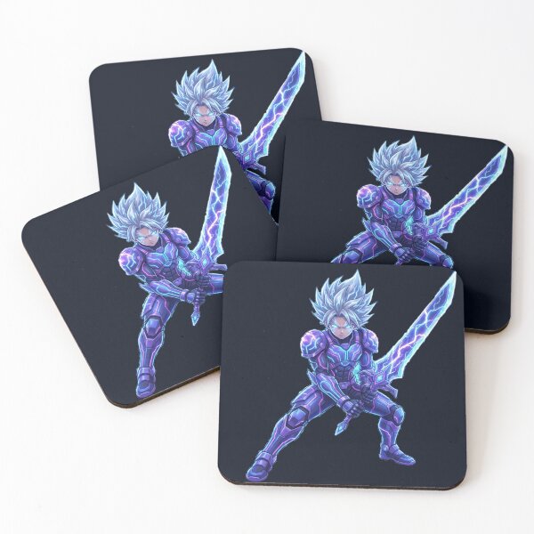 Item preview, Neon Thunder Anime Warrior designed and sold by ThroneOfAnime.