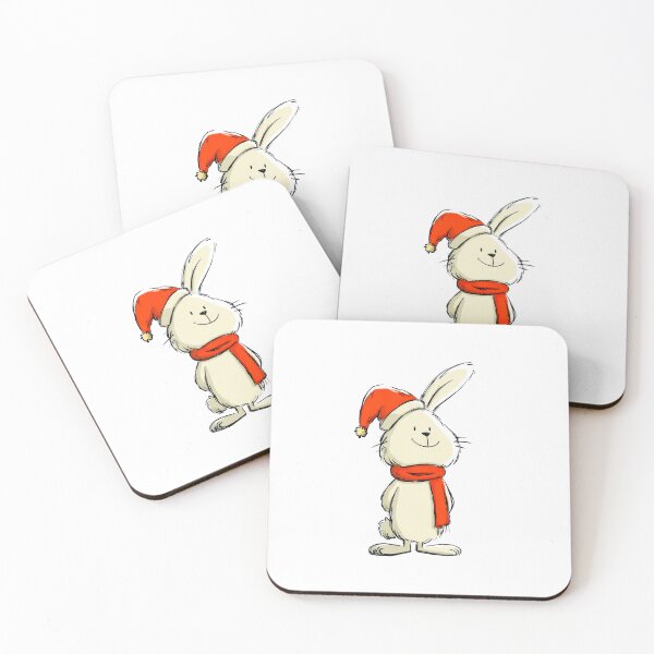 Item preview, Cute bunny wearing hat and scarf designed and sold by Baart72.