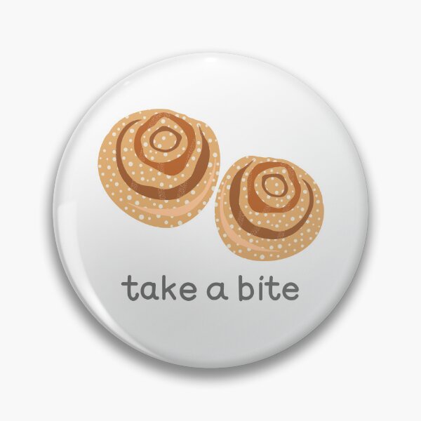 Item preview, Take A Bite Buns Baking Humor Swedish Cinnamon Buns designed and sold by Stick People Designs.