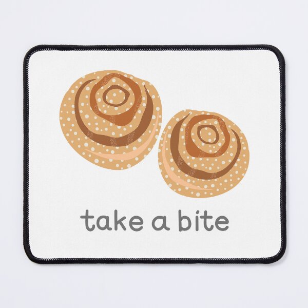 Item preview, Take A Bite Buns Baking Humor Swedish Cinnamon Buns designed and sold by Stick People Designs.