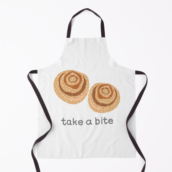 Item preview, Take A Bite Buns Baking Humor Swedish Cinnamon Buns designed and sold by Stick People Designs.