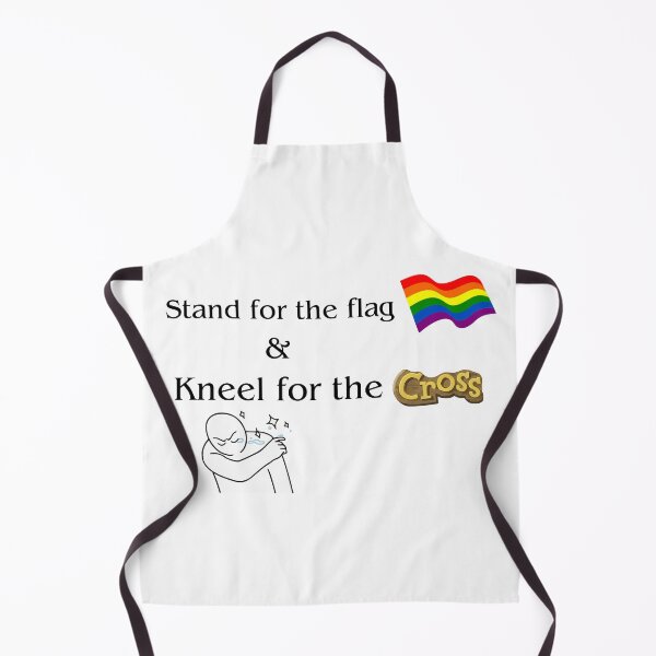 Item preview, Stand for the flag, kneel for the cross designed and sold by frogmonster-web.